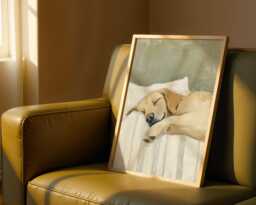 Golden Retriever Wall Art Print - Elegant Poster For Home Decor, Calm Dog Gift Owners, Lovers - thumbnail 1