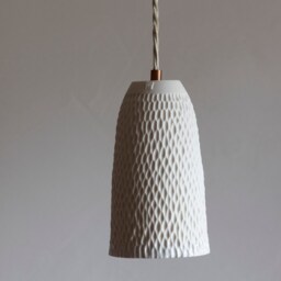 "Porcelain Pendant Lamp ""Vanda Convex" - thumbnail 2