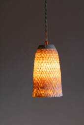 "Porcelain Pendant Lamp ""Vanda Convex" - thumbnail 1
