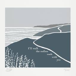 I'll Walk With You Print, Wedding Love Gift, Anniversary Gifts For Her, Engagement Gift - thumbnail 2