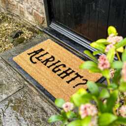 Alright British Quote Custom Doormat, Funny Gift Idea, Coconut Coir Welcome Mat, Housewarming Gift, New Home Fast UK Delivery - thumbnail 2