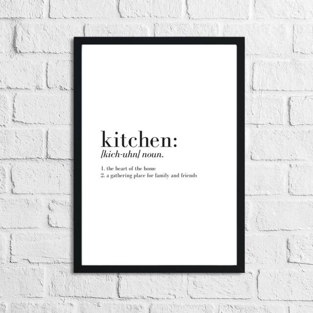 Kitchen Definition Simple Wall Decor Print - image 1
