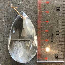 Hanging Crystals Pendants Drops , Spare Parts For Chandelier, in Glass, Transparent, Rainbow, Gold Dust Color - thumbnail 4