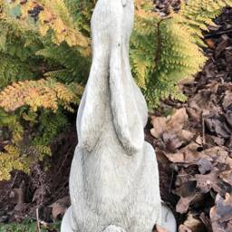 Luna - The Moon Gazing Rabbit Stone Garden Statue Ornament - thumbnail 4