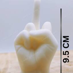 Middle Finger Candle Handmade Vegan Soy Wax Funny Gift - thumbnail 3