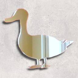 Personalized Acrylic Mirror Wall Art Engraved Duck Decor - thumbnail 2
