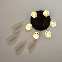 Frosted White Bottle Light Chandelier Fixture - Industrial Decor Repurposed Glass - thumbnail 2