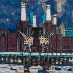 Battersea Power Station 1 - Cushion Cover & Pillow - thumbnail 4