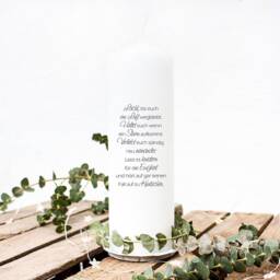 Wedding Candle For Ceremony Flower Heart Saying Desired Name Date Wk104 - thumbnail 3