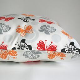 Butterfly Pillow Cover Set Canvas Cotton Decorative Pillows - 18x18 Inch - thumbnail 4
