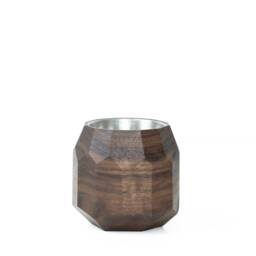 Geometric Wood Succulent Planter Modern Desk Decor - thumbnail 4