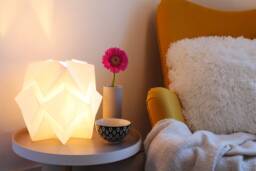 Origami Table Lamp in Paper