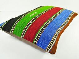 Handwoven Wool Kilim Pillow Cover - thumbnail 3
