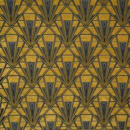 Extra Large Art Deco Cushion, Pillow Cover, Gold Yellow Velvet Single Or Double Sided 23 Inch Square - thumbnail 3