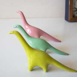 Handmade Ceramic Dinosaur Figurine - thumbnail 4