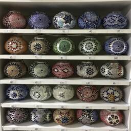 9 Ball Turkish Mosaic Chandelier Multi Color - thumbnail 4