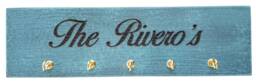 Personalized Engraved Wooden Key Rack, Wood Holder, Name Painted Name, Distressed