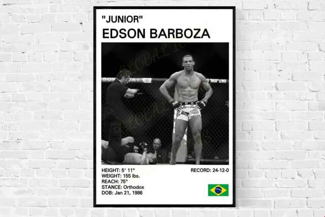 Edson Barboza Mma Poster Art Print - image 1