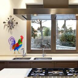 Rooster Wall Decal, Sticker, Decals For Tiles, Walls, Furniture, Kitchen Decals, D??cor, Home D??cor - thumbnail 2