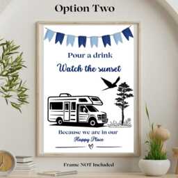 "Touring Print, Caravan, Motorhome Campervan Wall Art, " - thumbnail 3