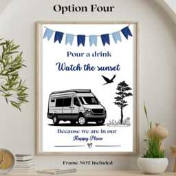 "Touring Print, Caravan, Motorhome Campervan Wall Art, " - thumbnail 4