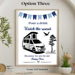 "Touring Print, Caravan, Motorhome Campervan Wall Art, " - thumbnail 2