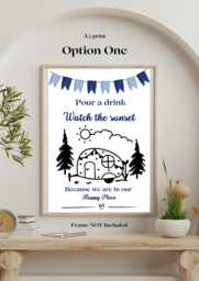 "Touring Print, Caravan, Motorhome Campervan Wall Art, " - thumbnail 1