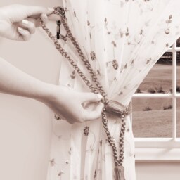 "D??copro Curtain & Drapery Tassel Tieback, Adjustable Cord Length, Length 5 1/2"", Spread 24" - thumbnail 4