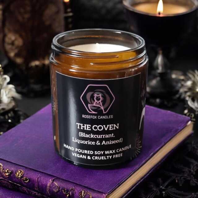 Blackcurrant, Liquorice & Aniseed Scented Soy Candle - 150G Vegan Fruity Witchy Scent - image 1