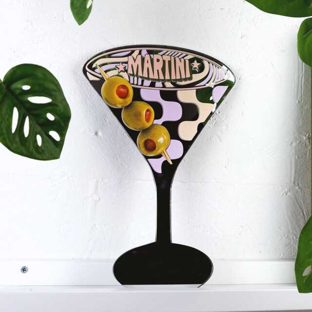 Martini Cocktail Mirror - image 1