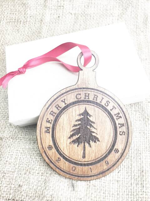2026 Year Christmas Ornament Wood Xmas Decorations Rustic Tree Ornaments Gift Stocking Stuffer Secret Santa Annual Commemorative - image 1