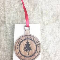 2026 Year Christmas Ornament Wood Xmas Decorations Rustic Tree Ornaments Gift Stocking Stuffer Secret Santa Annual Commemorative - thumbnail 3