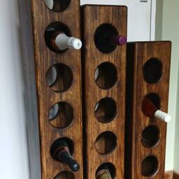 Wooden Wine Rack/Display Stand - Round - thumbnail 2