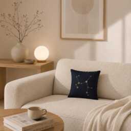 Sagittarius Constellation Pillow Cover 16x16, Zodiac Astrology Gift For Her, Celestial Bedroom Decor, Horoscope Cushion, Star Sign - thumbnail 3