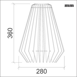 Rocket Lamp - Laser Cut, Cnc File, Dxf, Cdr - thumbnail 4