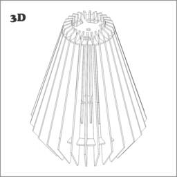 Rocket Lamp - Laser Cut, Cnc File, Dxf, Cdr - thumbnail 2