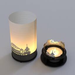Liege Skyline Candle - City Shadow Projection Gift - thumbnail 4