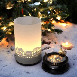 Liege Skyline Candle - City Shadow Projection Gift - thumbnail 3
