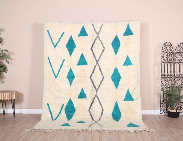 Authentic Boujaad Rug, Soft Moroccan Rug 6x8 Ft - image 1