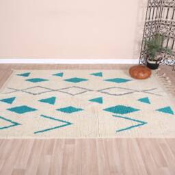 Authentic Boujaad Rug, Soft Moroccan Rug 6x8 Ft - thumbnail 2