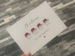Personalised Christmas Family Print Santa Hat Home Decor - Digital Option - thumbnail 1