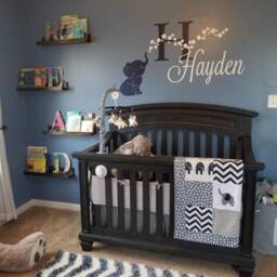Made To Order/Elephant Quilt/Elephant Nursery/Modern Baby Quilt/Baby Quilt - thumbnail 2