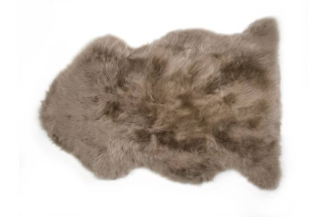 Genuine Sheepskin Rug Taupe Single Wool Fur Floor 3 X 2 - image 1