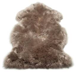Genuine Sheepskin Rug Taupe Single Wool Fur Floor 3 X 2 - thumbnail 3