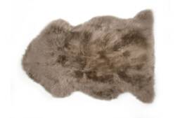 Genuine Sheepskin Rug Taupe Single Wool Fur Floor 3 X 2 - thumbnail 1