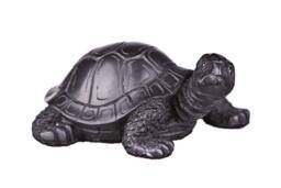 Decorative Stone Statue Figurine Turtle Tortoise 3.2'' - 8 cm Black