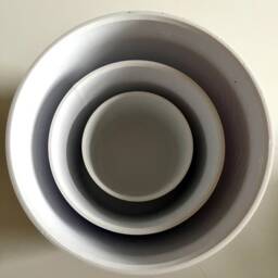 Set Of 3 - Stacking Geometric Plant Pots - thumbnail 3