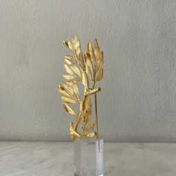 Gold Plated Tree Sculpture, Handmade 50Th Anniversary Gift, Made To Order - thumbnail 2