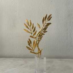 Gold Plated Tree Sculpture, Handmade 50Th Anniversary Gift, Made To Order - thumbnail 3