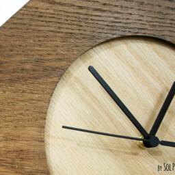Wooden Simply Rhombus - Wood Wall Clock - thumbnail 3